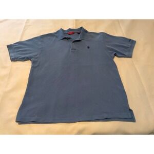 IZOD Size Medium Men's 100% Cotton  Blue Classic Polo